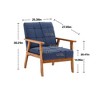 Vatros Mid-Century Modern Accent Chair,Armchair for Living Room - 2 of 4