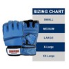 Amber Fight Gear Premium Leather Grappling Gloves – Enhanced Grip, Wrist Support, Breathable Comfort for MMA & Clinch Fighting, Blue, Medium - 3 of 4