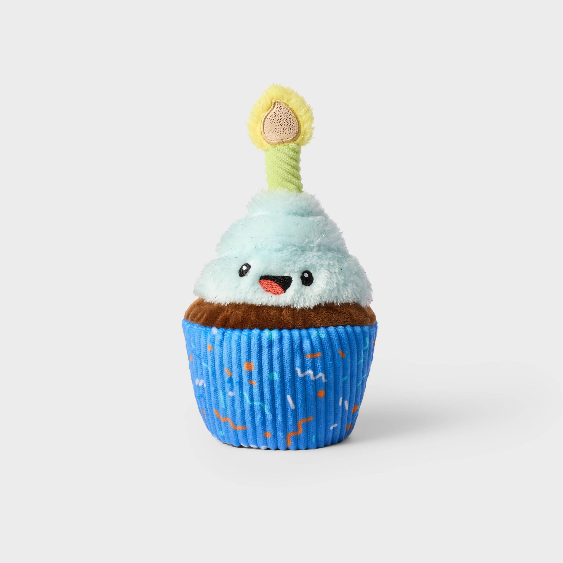 8" Birthday Cupcake Blue Stuffed Animal - Gigglescape™