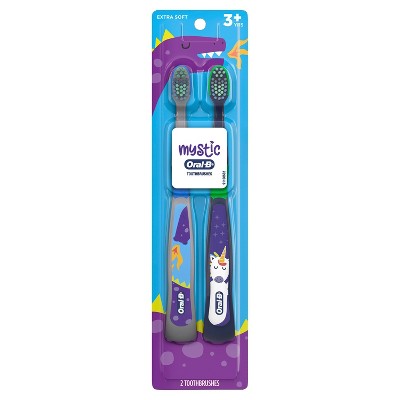 MYSTIC by Oral-B Kid's Toothbrush for Children and Toddlers 3+ Soft Bristles - 2ct