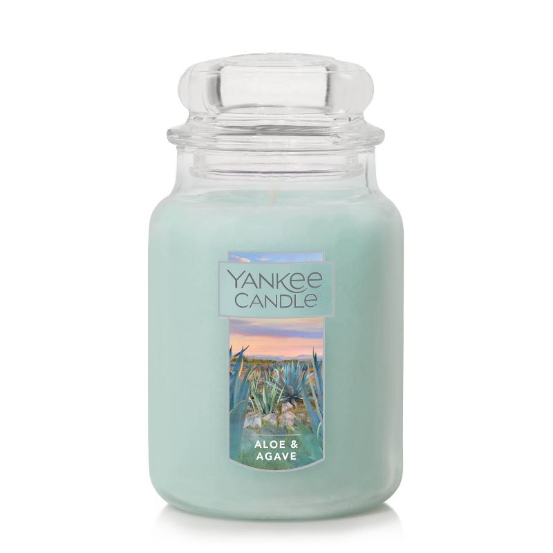 22oz Large Classic Under the Desert Sun Aloe and Agave Jar - Yankee Candle, 1 of 5