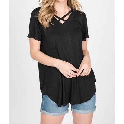Women's Criss Cross Strappy Top - HEIMISH USA