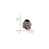 Black Bow Jewelry Sterling Silver, Enamel and Marcasite Ladybug Bead Charm - 2 of 3