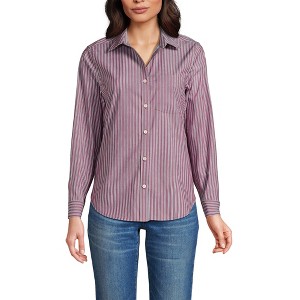 Lands' End Women's Cooling Button Front Shirt - 1 of 4
