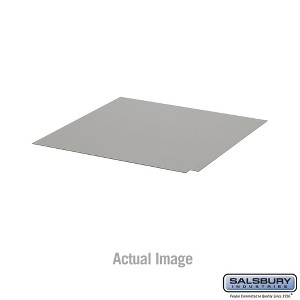 Salsbury Industries Corner Flat Top Filler Size: 1" H x 12" W x 12" D, Color: Gray - 1 of 3