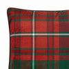 Truly Soft 18"x18" Plaid Decorative Pillow Red - 3 of 4