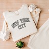 Simply Sage Market Embroidered New York Varsity Lightweight Garment Dyed Sweatshirt - 3 of 4