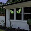 Northlight Lighted Eyes Halloween Window Silhouette Decorations - 40" - Green - Set of 2 - 4 of 4