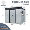 CAVINAS Multi-Functional Outdoor Storage Shed with Lockable Sliding Doors and Transparent plate - 4 of 4