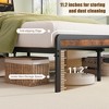 PAGED Queen Size Bed Frame Mid-Century Modern Bed with Stylish Slat-Back Design and Center Support Legs, Easy Assembly, Noise Free - 4 of 4