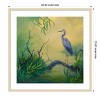 Amanti Art Summer Heron by Floy Zittin Wood Framed Wall Art Print - 3 of 4
