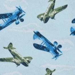 blue airplanes