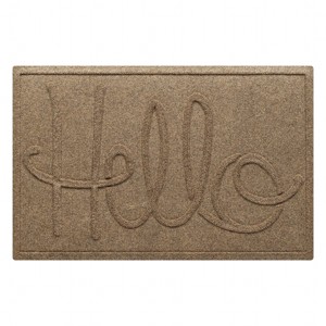 Bungalow Flooring 2'x3' WaterHog Simple Hello Indoor/Outdoor Doormat - 1 of 4