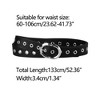 INSPIRE CHIC Women's Grommet PU Leather Skinny Jeans Dress Waist Belts - 3 of 4