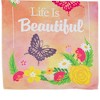 Northlight Life is Beautiful Pink Floral Outdoor House Flag 28" x 40" - 4 of 4