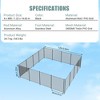 GustoWave 4Ft x 12Ft Black Outdoor Garden Fencing, Pool Safety Fence, Removable Mesh Pool Fence, Heavy-Duty Aluminum with Steel Feet - 2 of 4