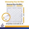 Filter King 24x36x1 Air Filter | 12-PACK | MERV 13 HVAC Pleated A/C Furnace Filters | MADE IN USA | Actual Size: 23.5 x 35.5 x .75" - 2 of 4