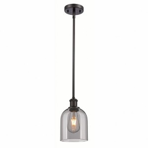 Bella - 1 Light Stem Hung Mini Pendant In Industrial Style-9.5 Inches Tall and 5.5 Inches Wide - 1 of 1