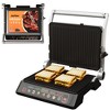 Heynemo Indoor Grill & Griddle with Preset Menu, 1600W Electric Panini Press Sandwich Maker, Removable Nonstick Plates, Locking Lid, 180¡ã Flat, Black - 2 of 4