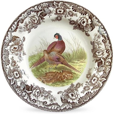 Spode Woodland 10.5” Dinner Plate, Perfect for Thanksgiving and Other Special Occasions, Made in England, Bird Motifs