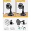DOMETOUR Magnetic Door Stopper, Stainless Steel, Heavy Duty, No Drilling, Adhesive & Screws, Black, 1 Pack - 3 of 4