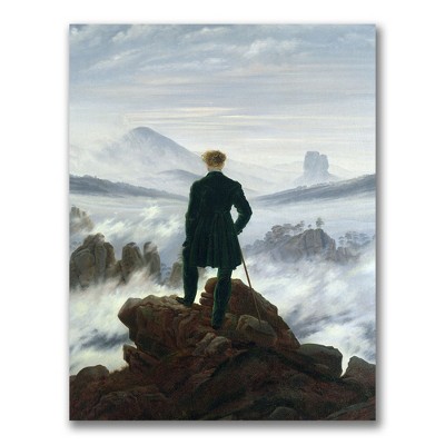 Trademark Fine Art -Caspar Friedrich 'The Wanderer Above the Fog' Canvas Art