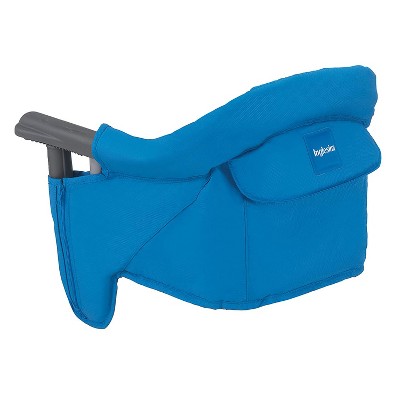 Inglesina Fast Table Hook On High Chair Booster Foldable And Portable Dining Seat With Storage Pocket For Babies and Infants To 36 Months, Light Blue