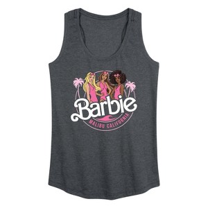 Women's - Barbie - Malibu California Graphic Racerback Tank - 1 of 4
