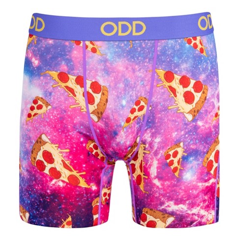 Odd Sox, Space Pizza, Novelty Boxer Briefs For Men, Adult, Small
