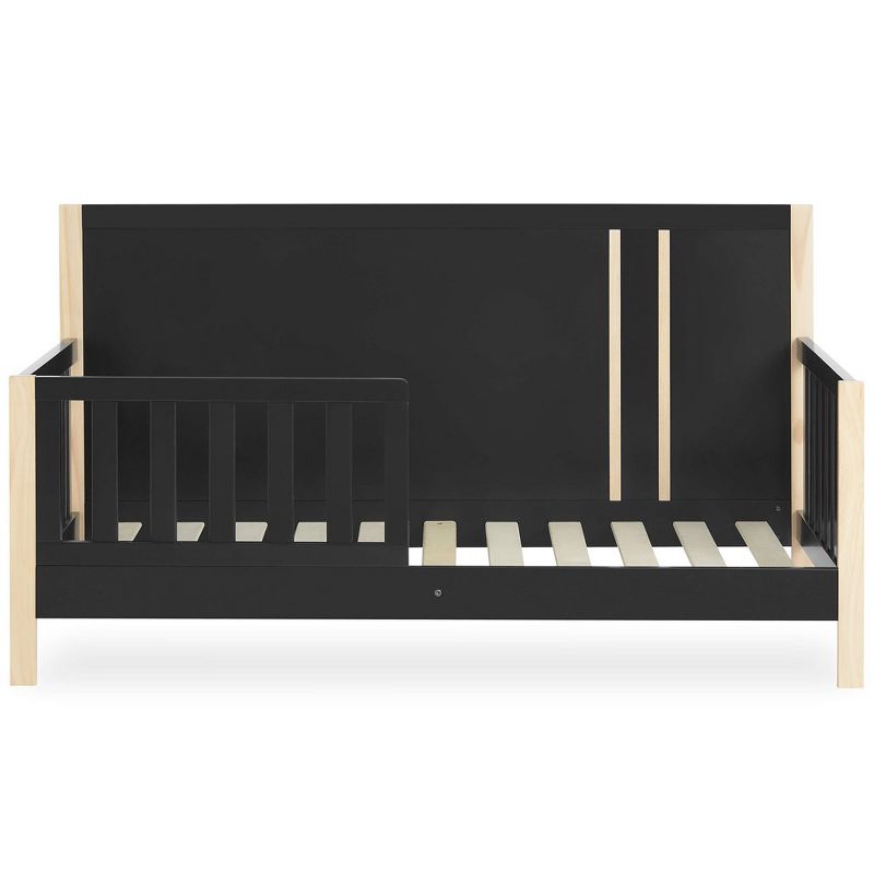 Dream On Me Soho Toddler Bed In Matte Black Vintage, Crafted with Sustainable New Zealand Pinewood, 3 of 11