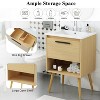 Mshliw 24" Bathroom Vanity with Ceramic Sink, Multi-functional Cabinet and Drawer - Freestanding Design - 2 of 4