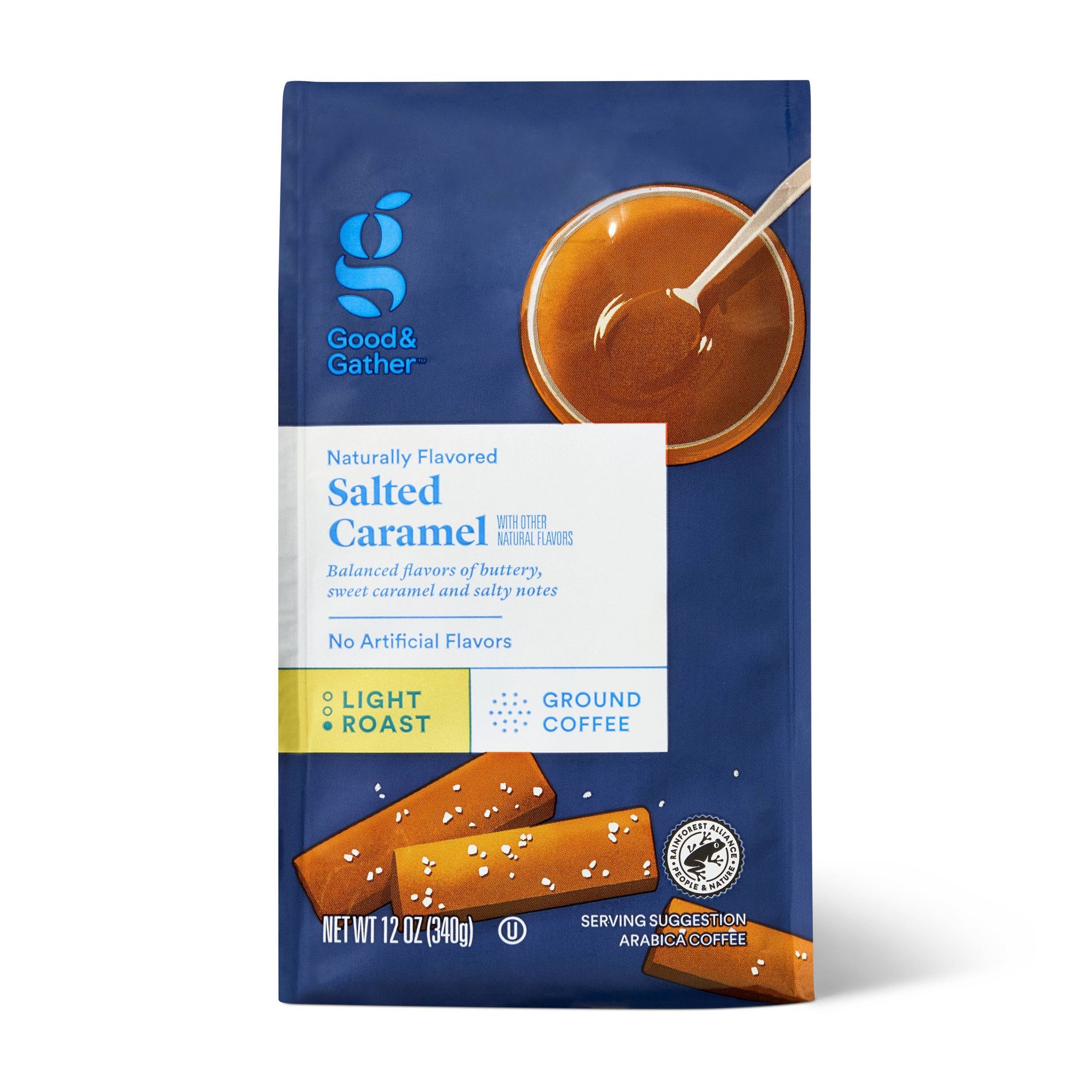 Naturally Flavored Salted Caramel Light Roast Ground Coffee - 12oz - Good & Gather™