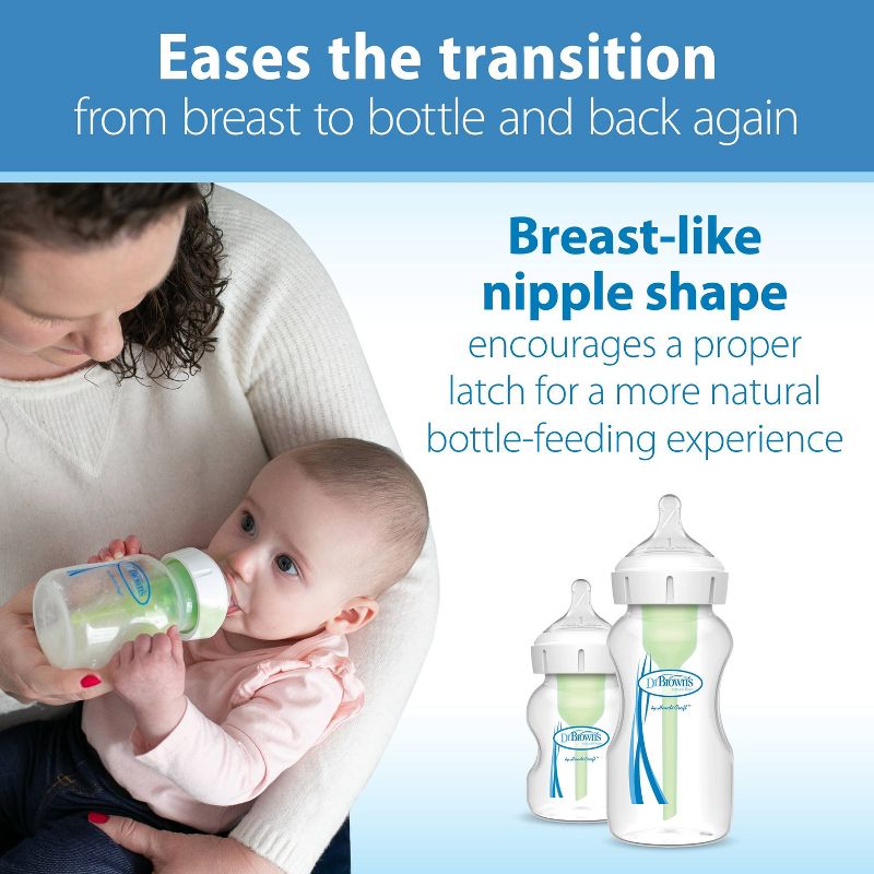 Dr. Brown&#39;s Level 2 Wide-Neck Baby Bottle Silicone Nipple - Medium Flow - 2pk - 3m+, 5 of 15