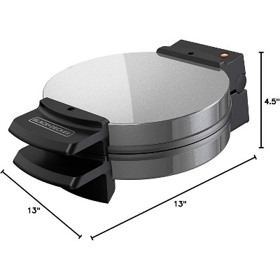 Stainless Steel Belgian-Style Non-Stick Waffle Maker