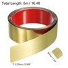 Unique Bargains Self-Adhesive Stainless Steel Mirror Finish Peel and Stick Wall Trim - 2 of 4
