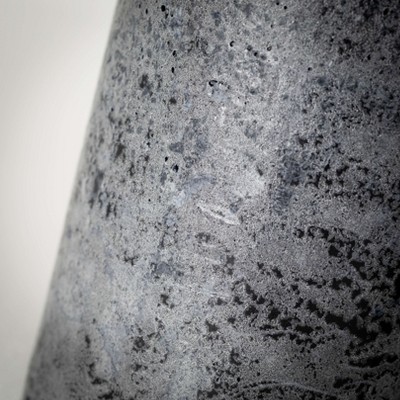 4.25" Distressed Black Eco-Friendly Pillar Candle