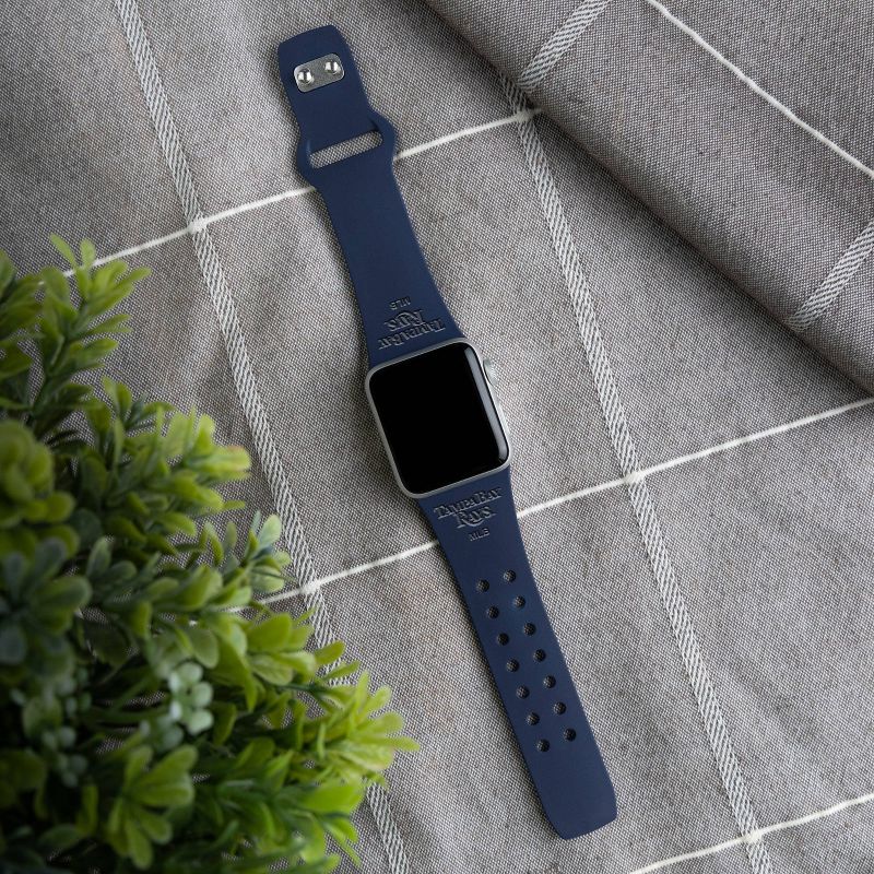 MLB Tampa Bay Rays Wordmark Engraved Apple Watch Band, 3 of 4