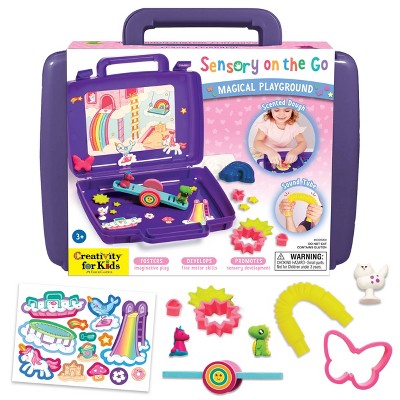 Creativity for Kids Sensory on the Go Magical Playground: DIY Art Kit with Figures, Stickers & Putty for Ages 3+