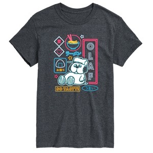 Men's - Peanuts - Neon Olaf Short Sleeve Graphic T-Shirt - 1 of 4