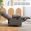 Upholstered Manual Recliner Sofa Chair,Extra Wide Recliner,Recliner Chairfor Living Room,Bedroom,Lounge,Apartment-Cuddlewood - 2 of 4