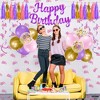 KatchOn, Pink and Purple Birthday Decorations - Huge, Pack of 66 | Purple Happy Birthday Banner, Girl Birthday Decorations - 3 of 4