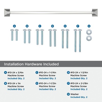 Polished Chrome 18-inch Modern Industrial Appliance Pull