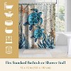 LunaLulinlk Ocean Coastal Shower Curtain with Hooks,blue - 2 of 4