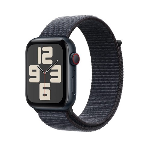 Apple Watch Se Gps + Cellular (2024) 44mm Midnight Aluminum Case With Ink  Sport Loop : Target