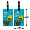 Adventure Time Lemongrab Unacceptable Luggage ID Tags Set of 2 - 4 of 4