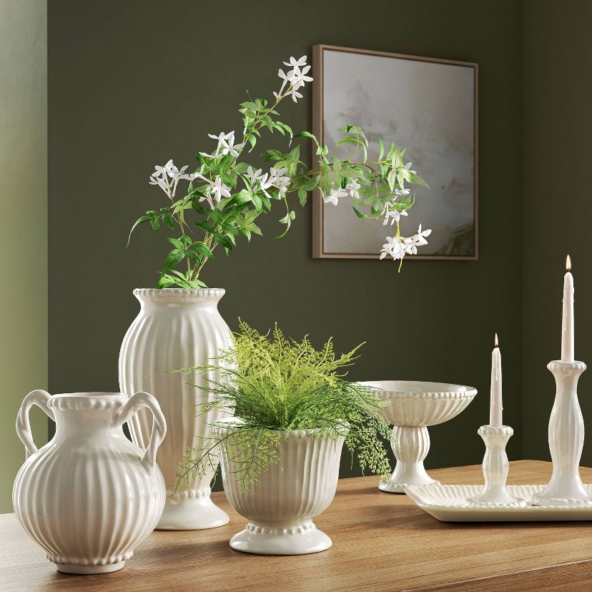 White Beaded Ceramics - Threshold™