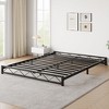 Metal Platform Bed Frame with Wavy Pattern, Mattress Foundation, Steel Slats Support, Easy Assembly, No Box Spring Needed, Black - 4 of 4