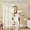 66 inch Cat Tree Tower, Large Multi-Cat Climbing ， Extended Platform, Hammock, Pet House for Indoor Cats and Kittens Play - 3 of 4