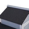 FURNIinspire Pet Crates And Houses All-Weather Chicken Coop with Pre-Drilled Holes, Pull-Out Trays And Functional Zones, Grey, 79.90"*24.20"*40.20" - 3 of 4