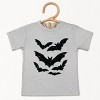 Halloween Bats Distressed - Youth Short Sleeve Graphic T-Shirt and Toddler Short Sleeve Graphic T-Shirt - 2 of 3